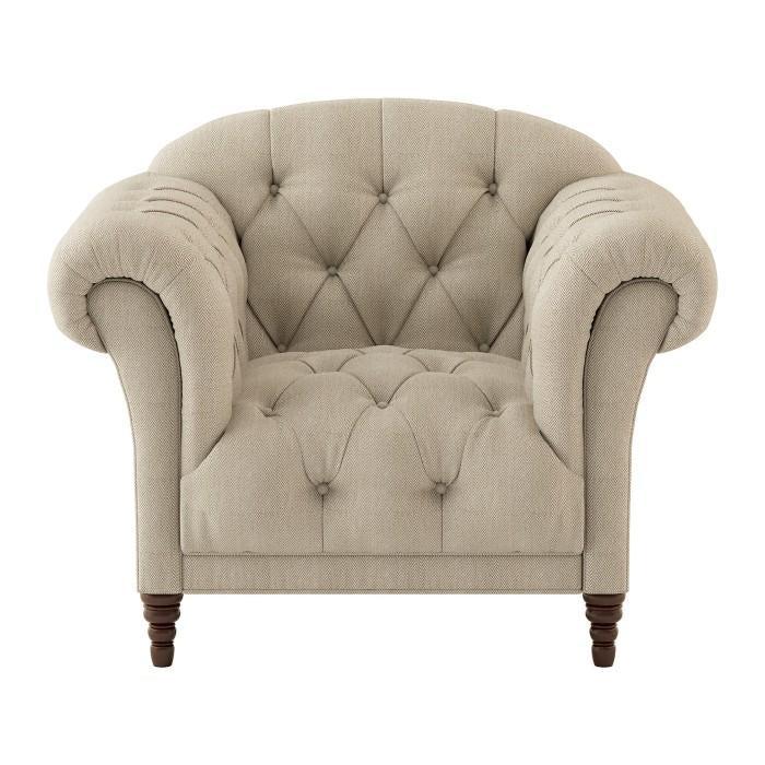 Homelegance Furniture St. Claire Chair in Brown 8469-1 Half Price Furniture