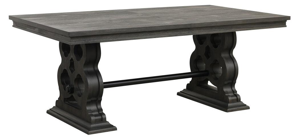 Homelegance Arasina Dining Table in Dark Pewter 5559N-96* - Half Price Furniture