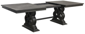 Homelegance Arasina Dining Table in Dark Pewter 5559N-96* - Half Price Furniture