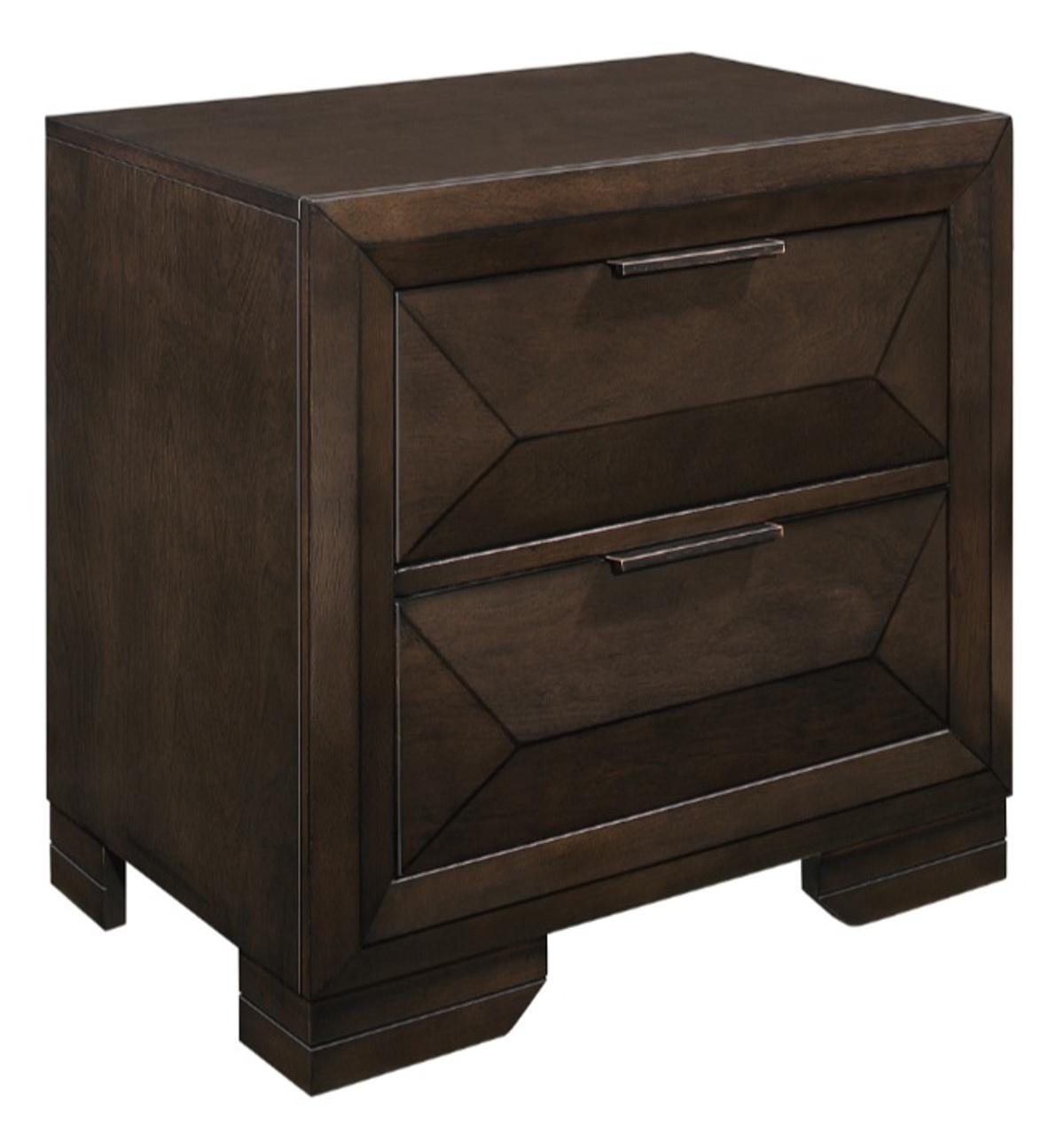 Homelegance Chesky Nightstand in Warm Espresso 1753-4 - Half Price Furniture