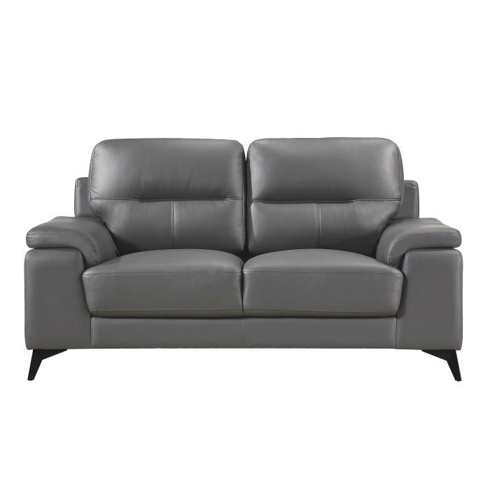 Homelegance Furniture Mischa Loveseat in Dark Gray 9514DGY-2 Half Price Furniture