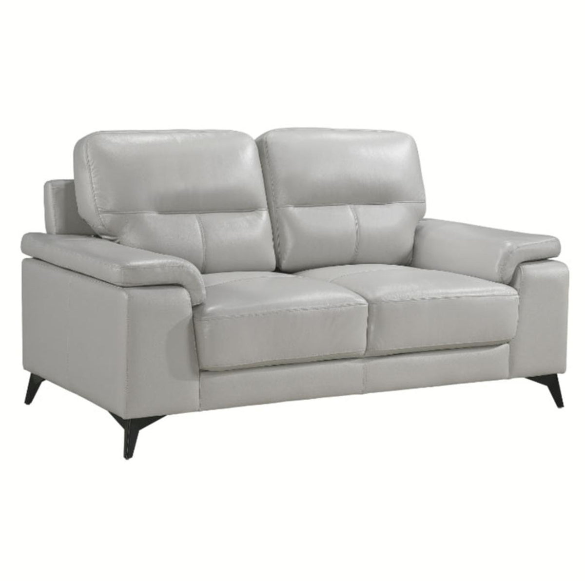 Homelegance Furniture Mischa Loveseat in Silver Gray 9514SVE-2 - Half Price Furniture