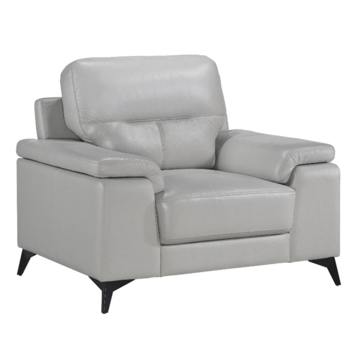 Homelegance Furniture Mischa Chair in Silver Gray 9514SVE-1 - Half Price Furniture