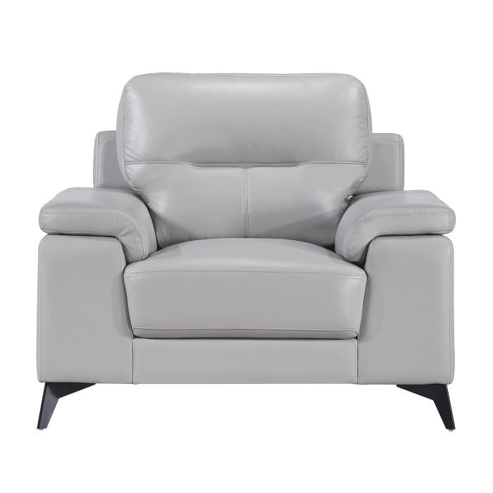 Homelegance Furniture Mischa Chair in Silver Gray 9514SVE-1 Half Price Furniture