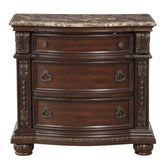 Homelegance Cavalier Nightstand in Dark Cherry 1757-4 Half Price Furniture