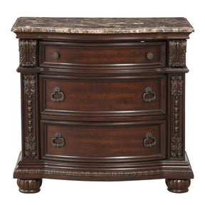 Homelegance Cavalier Nightstand in Dark Cherry 1757-4 Half Price Furniture