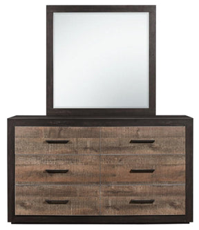 Homelegance Miter Dresser in Rustin Mahogany & Dark Ebony 1762-5 - Half Price Furniture