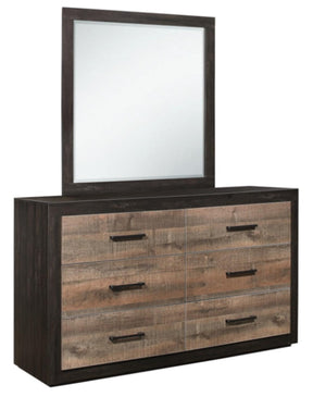 Homelegance Miter Dresser in Rustin Mahogany & Dark Ebony 1762-5 - Half Price Furniture