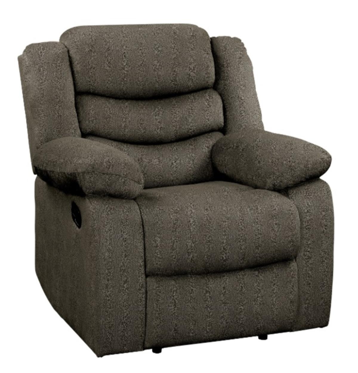 Homelegance Furniture Discus Double Reclining Chair in Brown 9526BR-1 - Chair - Half Price Furniture