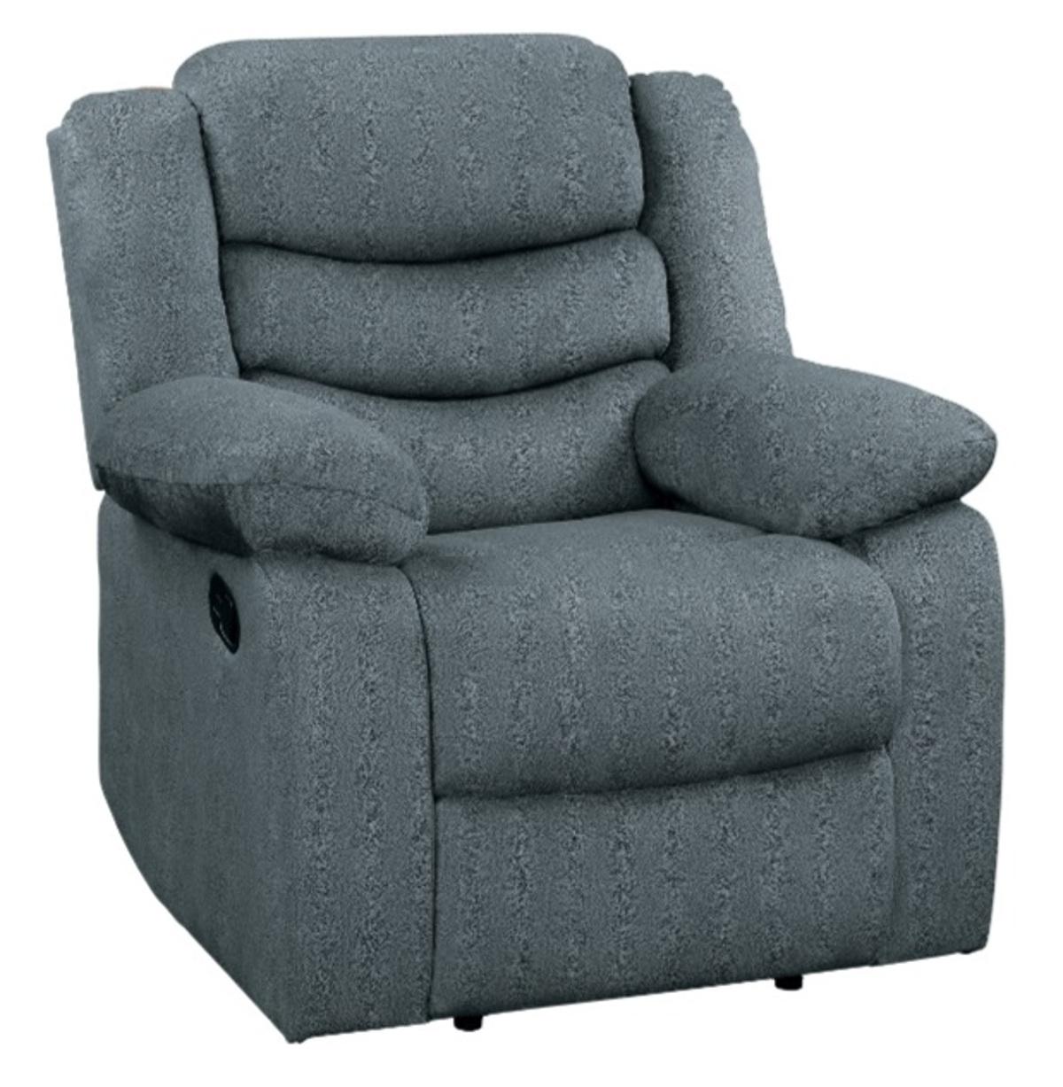 Homelegance Furniture Discus Double Reclining Chair in Gray 9526GY-1 - Half Price Furniture