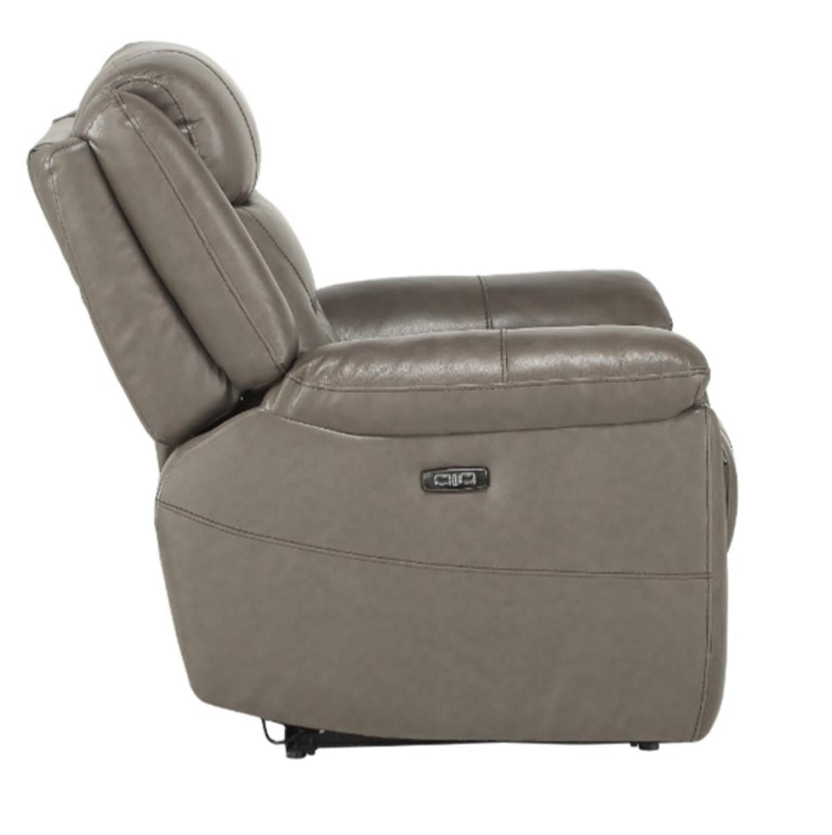 Homelegance Furniture Danio Power Double Reclining Chair with Power Headrests in Brownish Gray 9528BRG-1PWH - Half Price Furniture