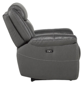 Homelegance Furniture Danio Power Double Reclining Chair with Power Headrests in Dark Gray 9528DGY-1PWH - Half Price Furniture