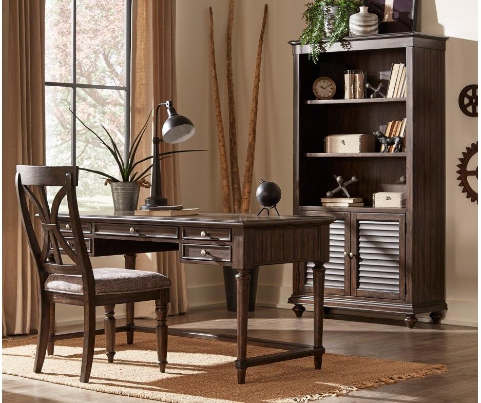 Homelegance Cardano Writing Desk w/ 3 Working Drawers in Charcoal 1689-16 - Half Price Furniture