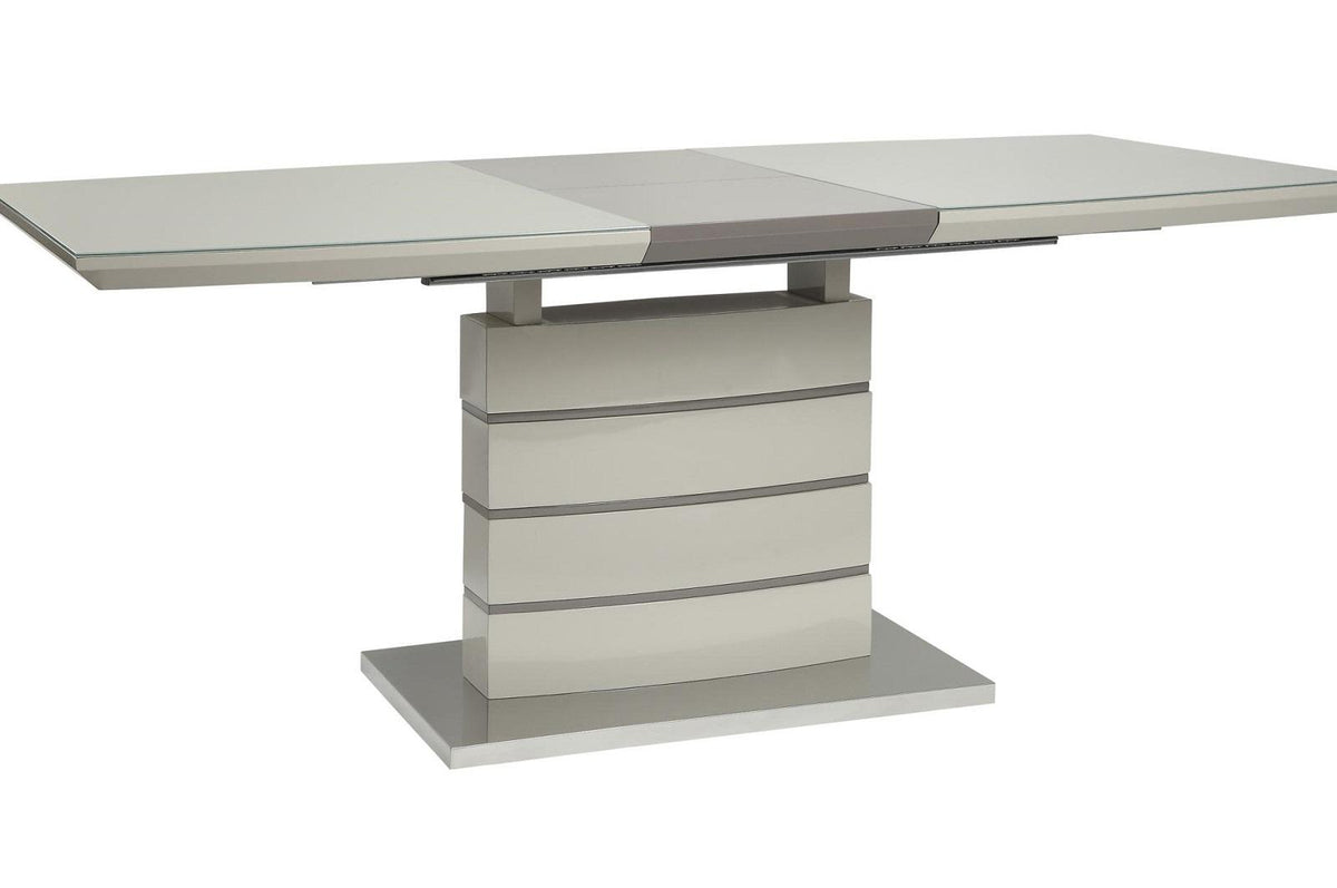 Homelegance Glissand Dining Table in White & Gray 5599-71* - Dining Table - Half Price Furniture