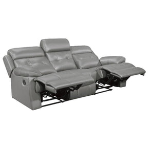 Homelegance Furniture Lambent Double Reclining Sofa in Gray - Half Price Furniture