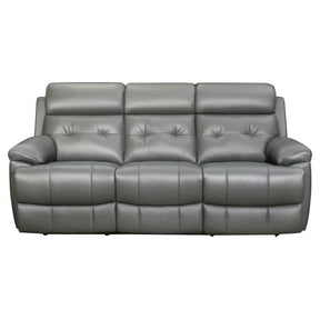 Homelegance Furniture Lambent Double Reclining Sofa in Gray Half Price Furniture