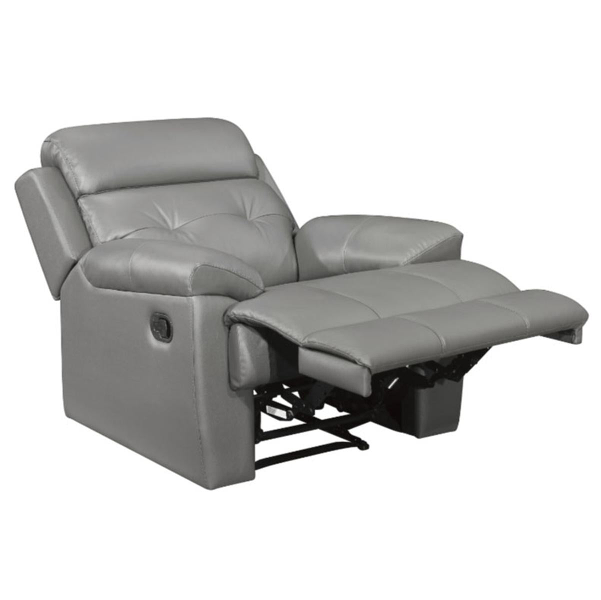 Homelegance Furniture Lambent Double Reclining Chair in Gray - Half Price Furniture