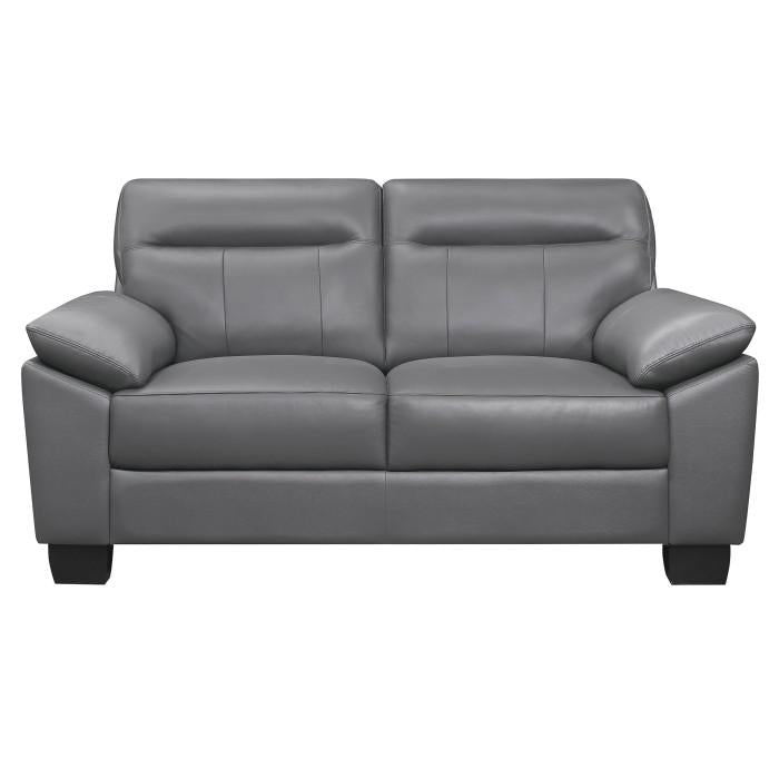 Homelegance Furniture Denizen Loveseat in Dark Gray 9537DGY-2 Half Price Furniture