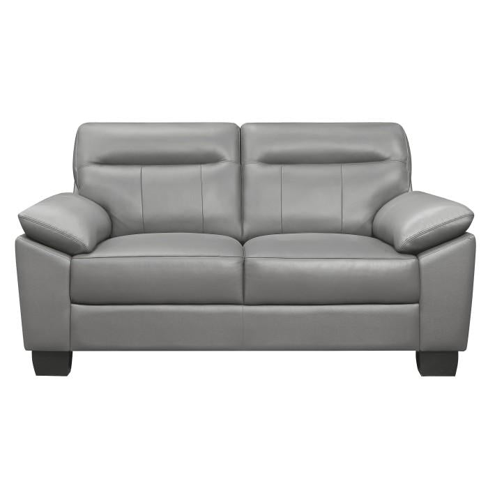 Homelegance Furniture Denizen Loveseat in Gray 9537GRY-2 Half Price Furniture