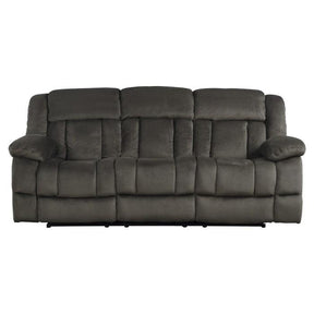 Homelegance Furniture Laurelton Double Reclining Sofa in Chocolate 9636-3 Half Price Furniture