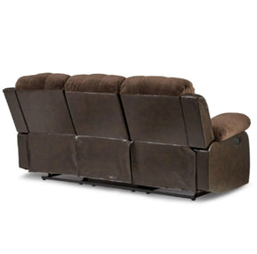 Homelegance Furniture Granley Double Reclining Sofa in Chocolate 9700FCP-3 - Half Price Furniture