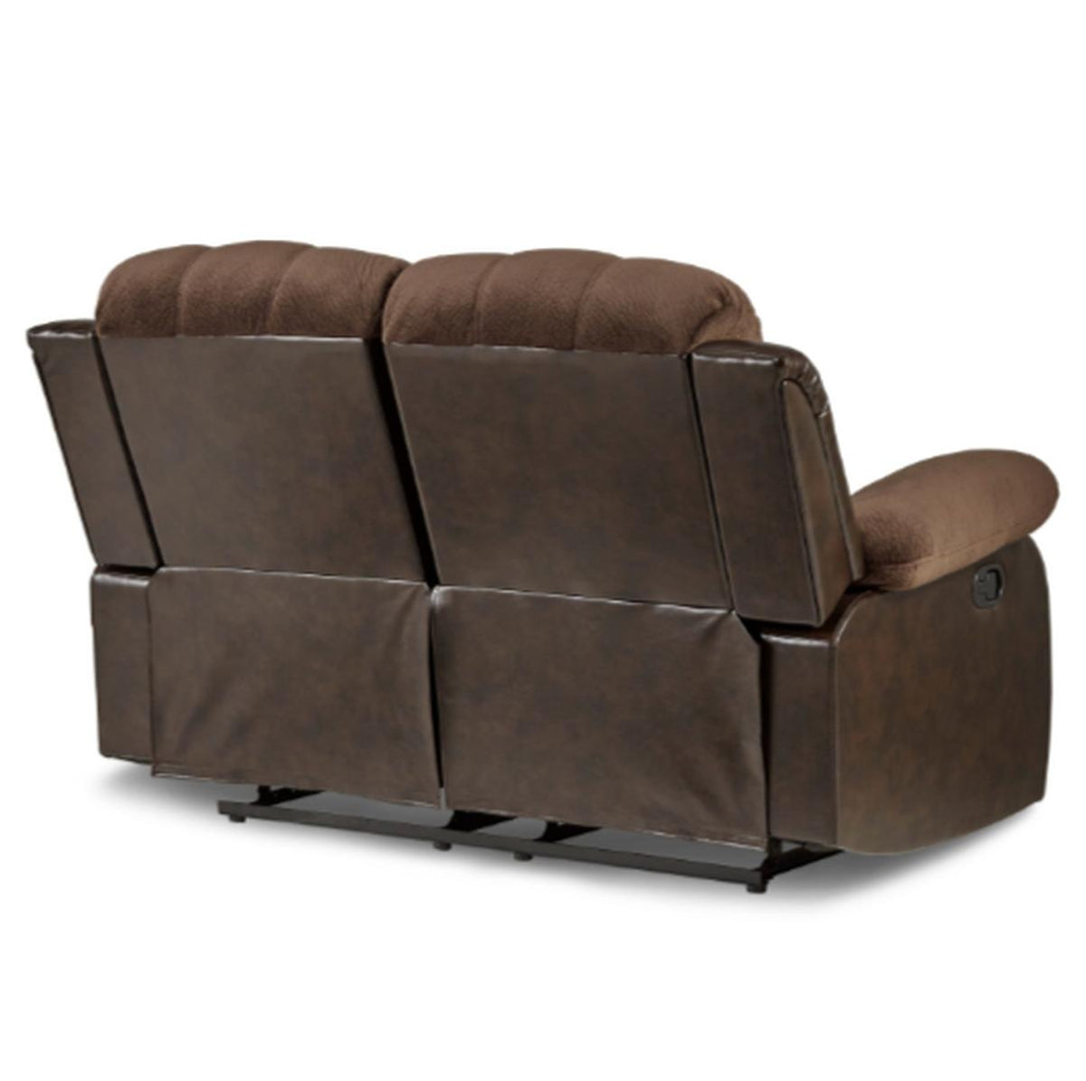 Homelegance Furniture Granley Double Reclining Loveseat in Chocolate 9700FCP-2 - Half Price Furniture