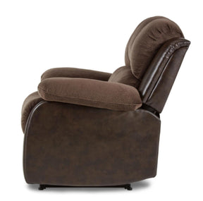 Homelegance Furniture Granley Reclining Chair in Chocolate 9700FCP-1 - Half Price Furniture