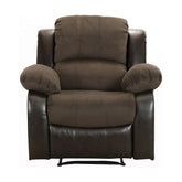 Homelegance Furniture Granley Reclining Chair in Chocolate 9700FCP-1 Half Price Furniture