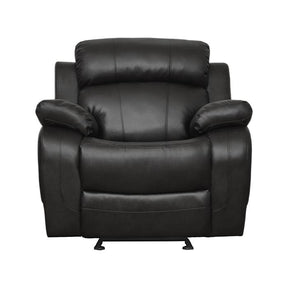 Homelegance Furniture Marille Double Glider Reclining Chair in Black Half Price Furniture