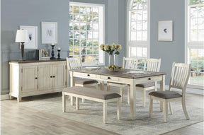 Homelegance Granby Bench in Antique White 5627NW-13 - Half Price Furniture