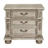 Homelegance Catalonia Nightstand in Platinum Gold 1824PG-4 Half Price Furniture