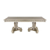 Homelegance Catalonia Dining Table in Platinum Gold 1824PG-112* Half Price Furniture