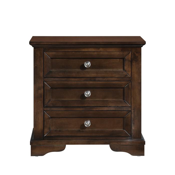 Homelegance Eunice Nightstand in Espresso 1844DC-4 Half Price Furniture