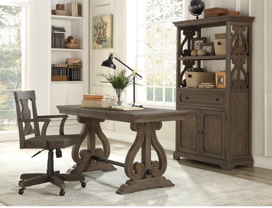 Homelegance Toulon Writing Desk in Wire-Brushed 5438-15 - Half Price Furniture