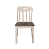 Homelegance Clover Side Chair in White & Gray (Set of 2) Half Price Furniture