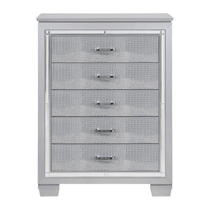 Homelegance Allura Chest in Silver 1916-9 Half Price Furniture