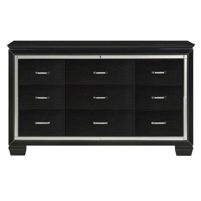 Homelegance Allura Dresser in Black 1916BK-5 Half Price Furniture