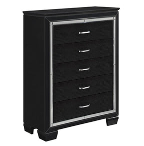 Homelegance Allura Chest in Black 1916BK-9 - Half Price Furniture