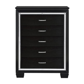 Homelegance Allura Chest in Black 1916BK-9 Half Price Furniture