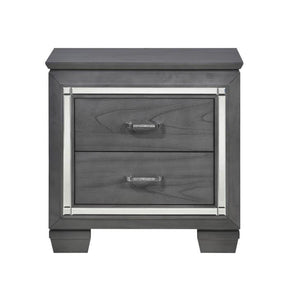 Homelegance Allura Nightstand in Gray 1916GY-4 Half Price Furniture