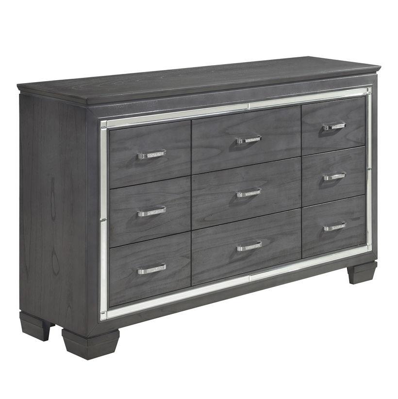 Homelegance Allura Dresser in Gray 1916GY-5 - Half Price Furniture