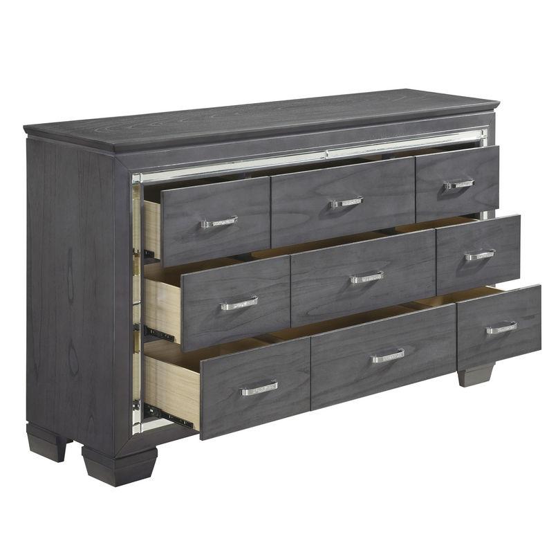 Homelegance Allura Dresser in Gray 1916GY-5 - Half Price Furniture