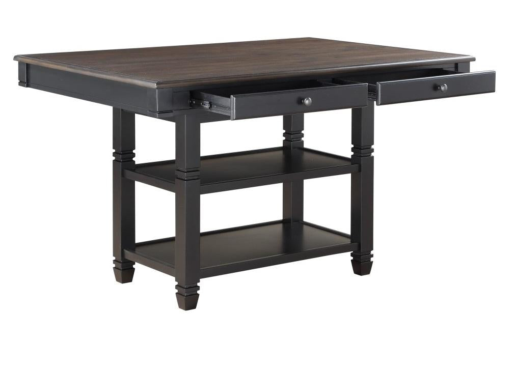 Homelegance Baywater Counter Height Table in Natural and Black 5705BK-36 - Table - Half Price Furniture