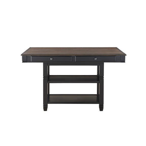 Homelegance Baywater Counter Height Table in Natural and Black 5705BK-36 Half Price Furniture