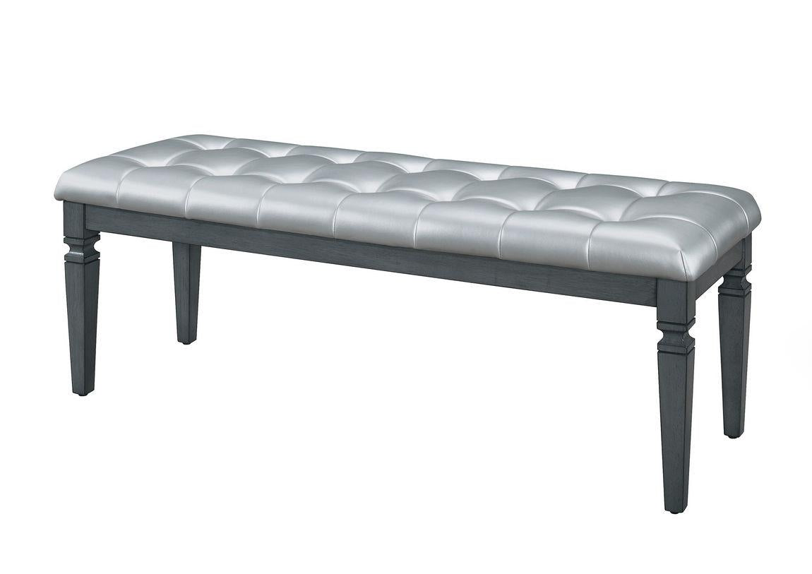 Homelegance Allura Bed Bench in Gray 1916GY-FBH - Bench - Half Price Furniture