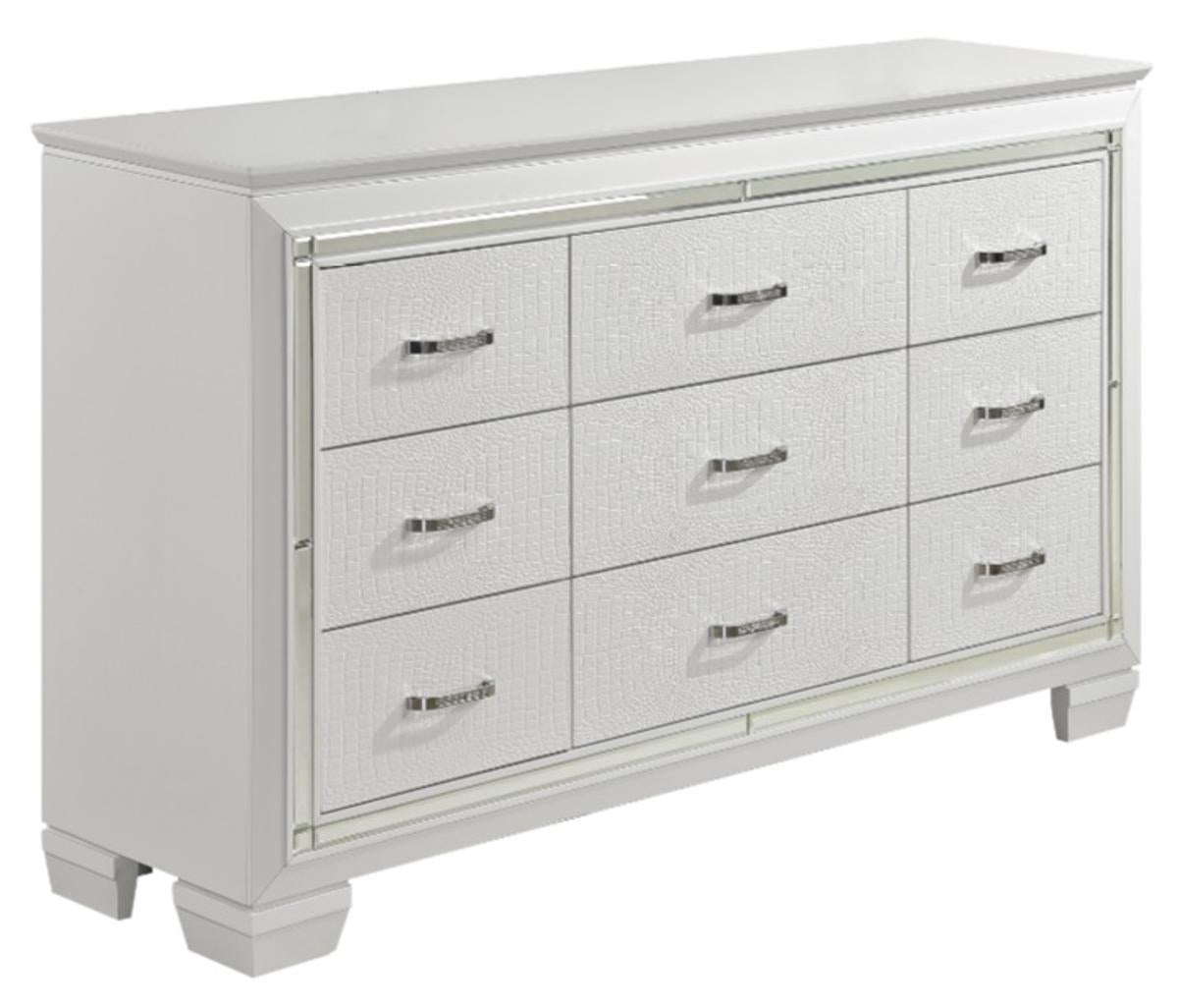 Homelegance Allura Dresser in White 1916W-5 - Dresser - Half Price Furniture