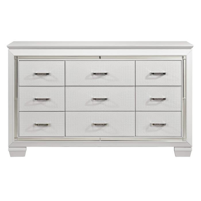 Homelegance Allura Dresser in White 1916W-5 Half Price Furniture