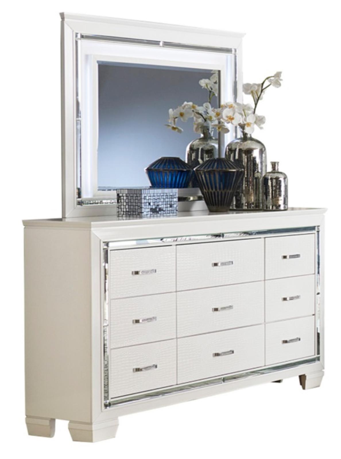 Homelegance Allura Mirror in White 1916W-6 - Mirror - Half Price Furniture