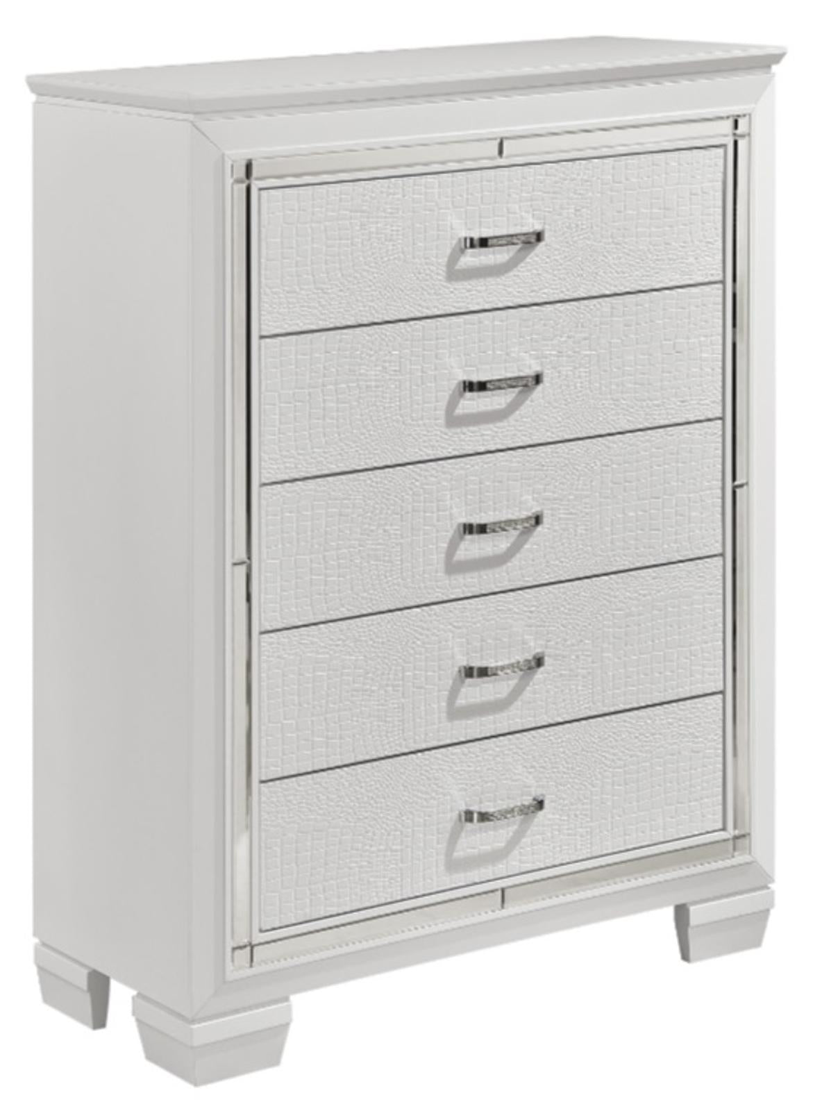 Homelegance Allura Chest in White 1916W-9 - Chest - Half Price Furniture