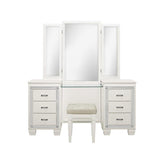 Homelegance Allura Queen Panel Bed in White 1916W-1* Half Price Furniture